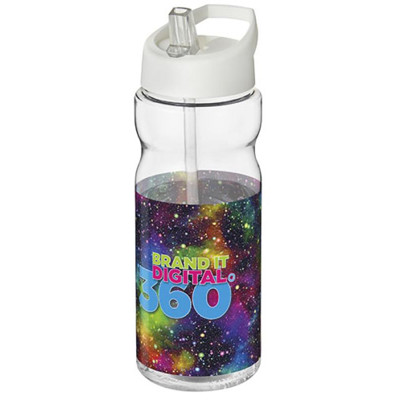 Bidón deportivo de 650 ml con tapa con boquilla H2O Active® "Base Tritan™"