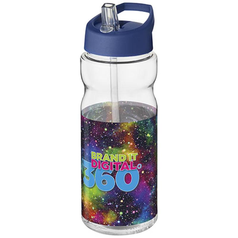 Bidón deportivo de 650 ml con tapa con boquilla H2O Active® "Base Tritan™"