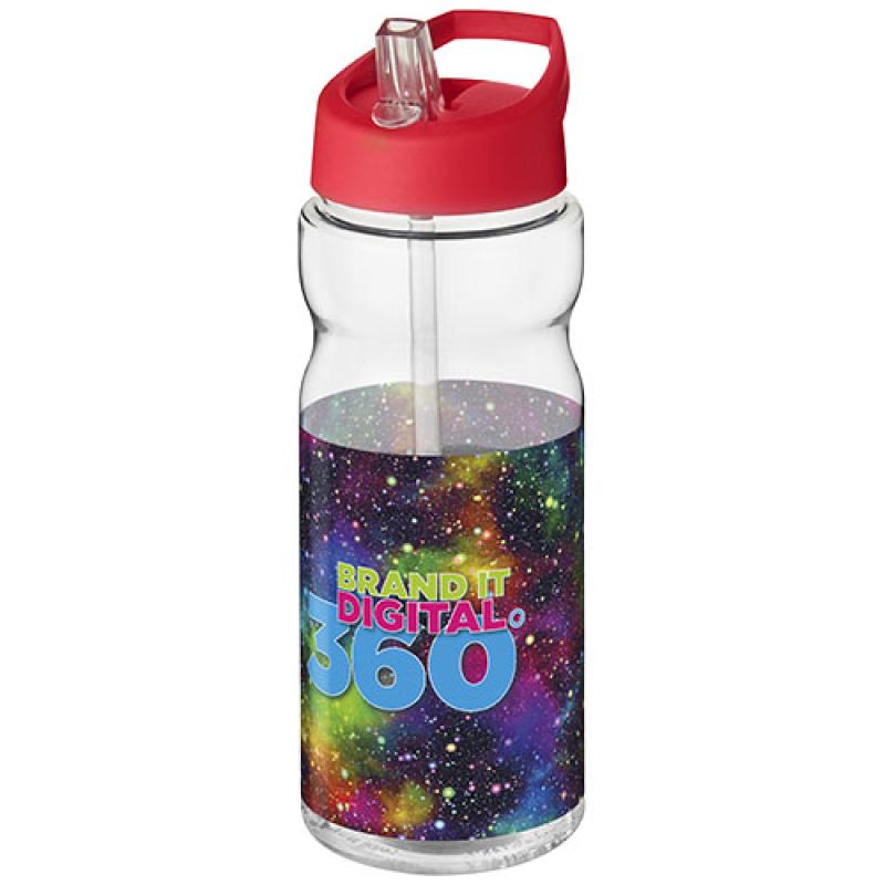 Bidón deportivo de 650 ml con tapa con boquilla H2O Active® "Base Tritan™"