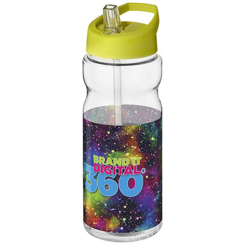 Bidón deportivo de 650 ml con tapa con boquilla H2O Active® "Base Tritan™"