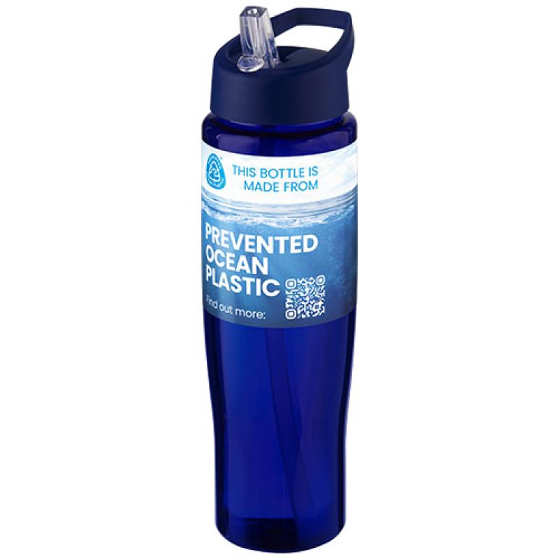 Bidón deportivo de 700 ml con tapa con boquillaH2O Active® "Eco Tempo"