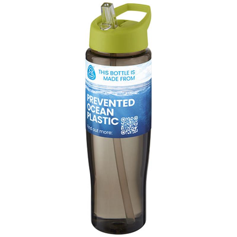 Bidón deportivo de 700 ml con tapa con boquillaH2O Active® "Eco Tempo"