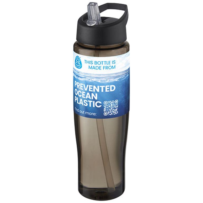 Bidón deportivo de 700 ml con tapa con boquillaH2O Active® "Eco Tempo"