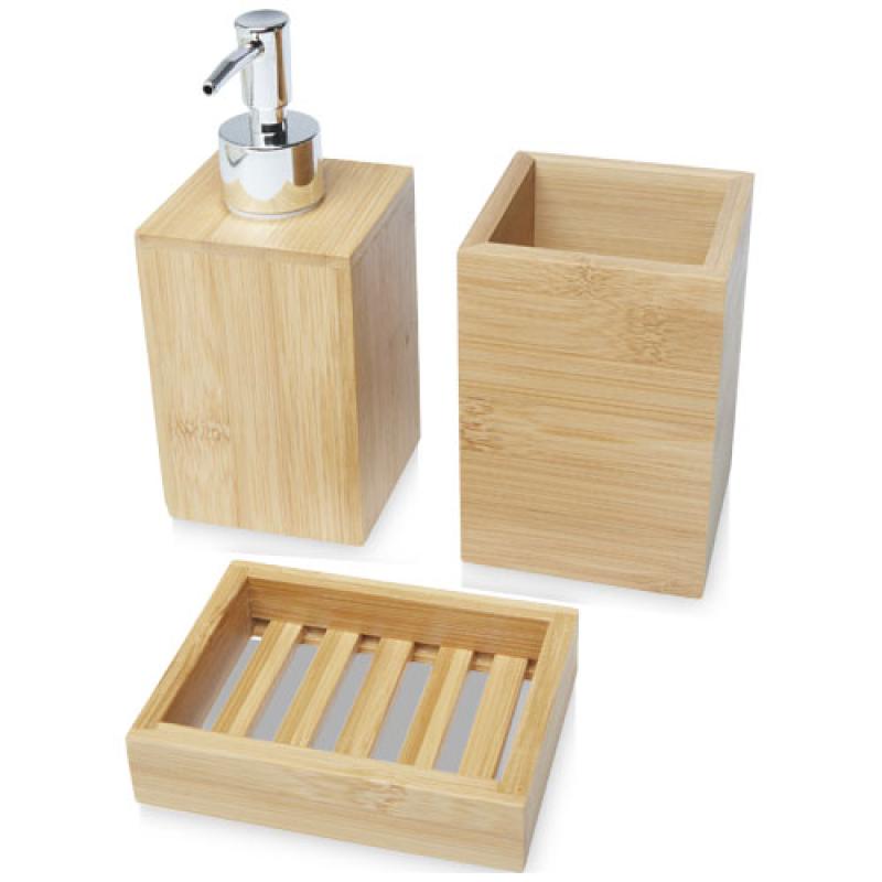 Set de baño de bambú de 3 piezas "Hedon"