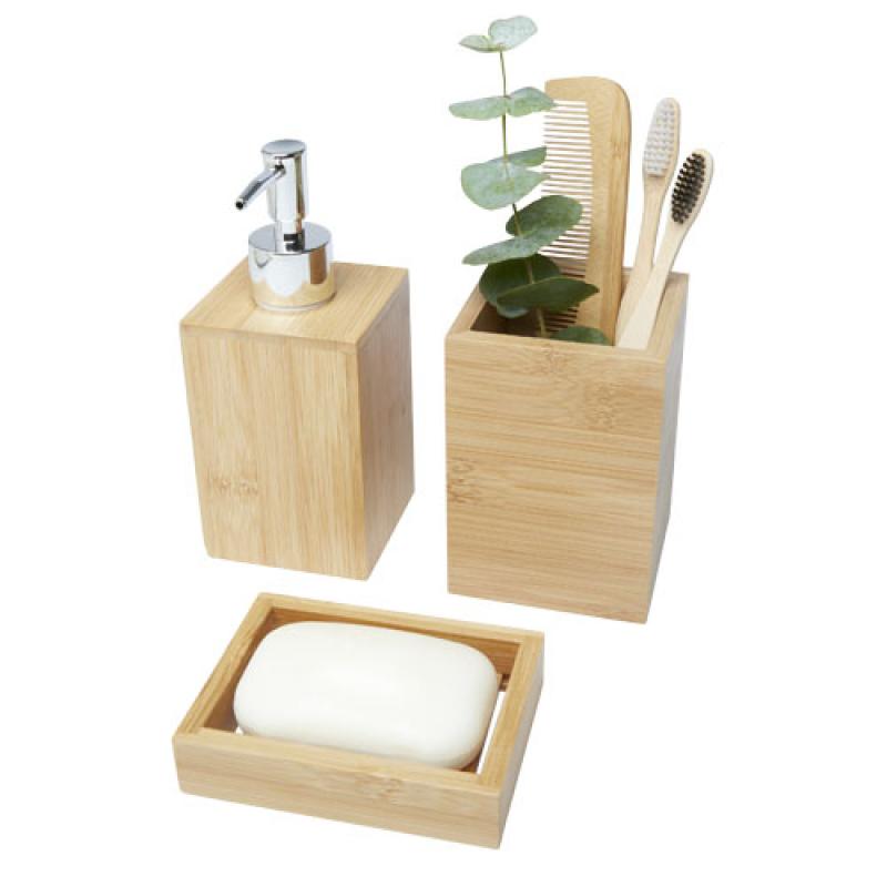 Set de baño de bambú de 3 piezas "Hedon"