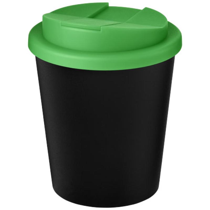 Vaso reciclado de 250 ml con tapa antigoteo "Americano® Espresso Eco"