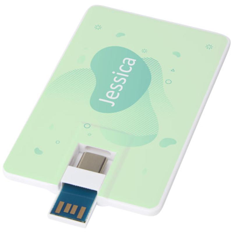 Memoria USB de 32 GB de tipo C y USB A 3.0 "Duo slim"