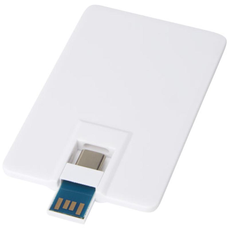 Memoria USB de 64 GB con tipo C y USB A 3.0 "Duo slim"