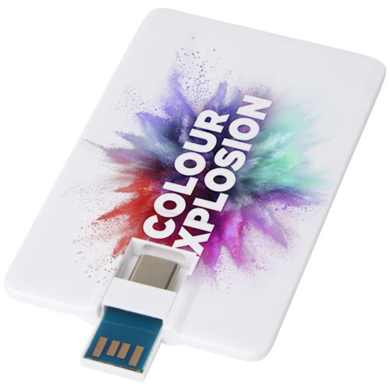 Memoria USB de 64 GB con tipo C y USB A 3.0 "Duo slim"