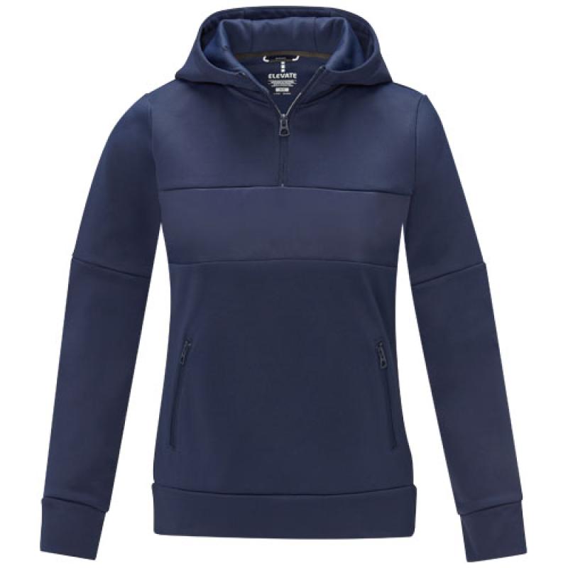 Sudadera anorak con capucha  con media cremallera para mujer "Sayan"