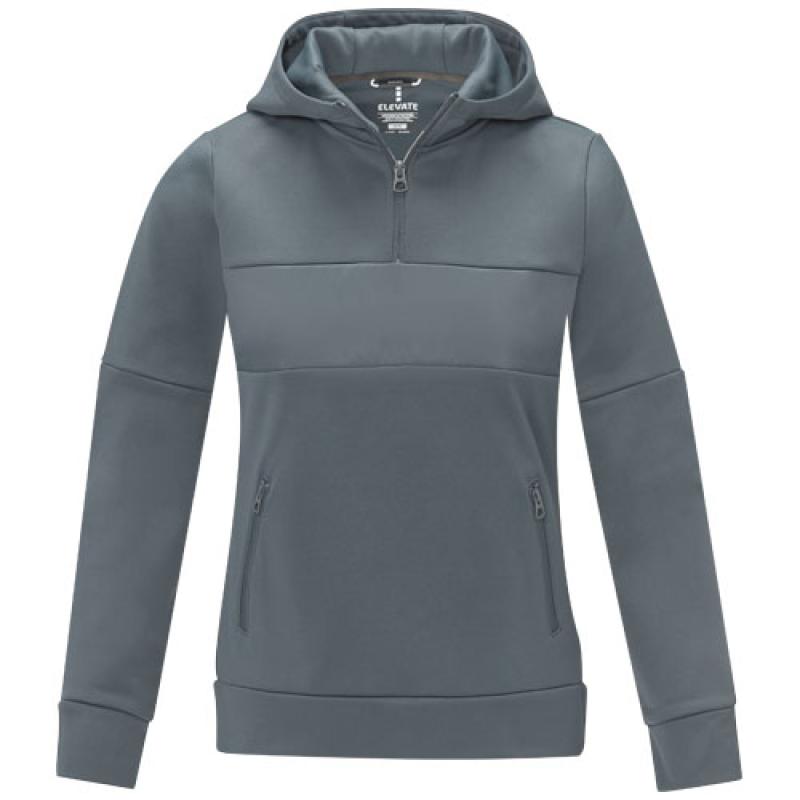 Sudadera anorak con capucha  con media cremallera para mujer "Sayan"