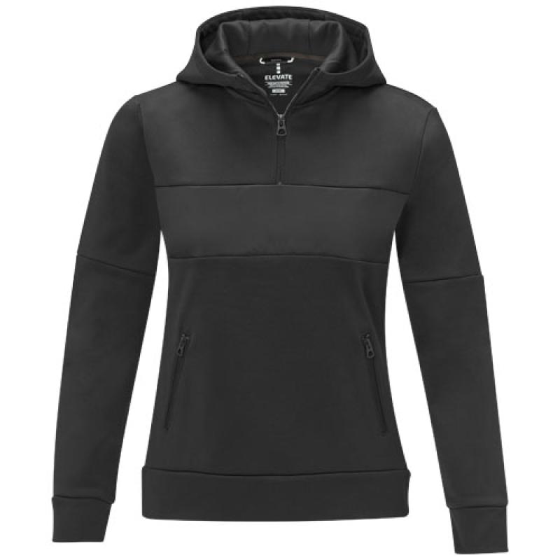 Sudadera anorak con capucha  con media cremallera para mujer "Sayan"