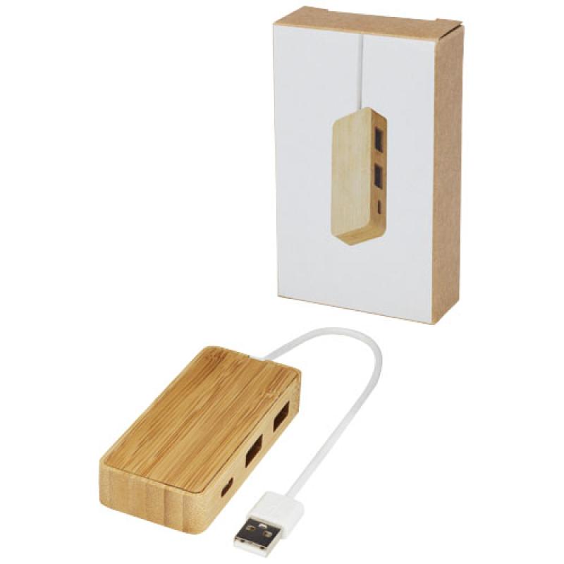 Hub USB de bambú "Tapas"