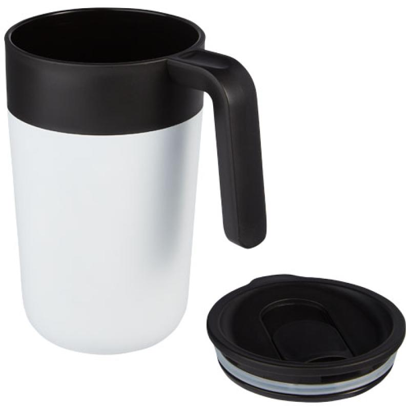 Taza de 400 ml con doble pared reciclada "Nordia"