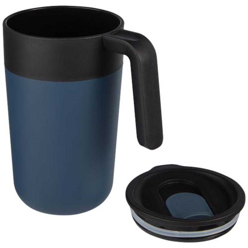 Taza de 400 ml con doble pared reciclada "Nordia"