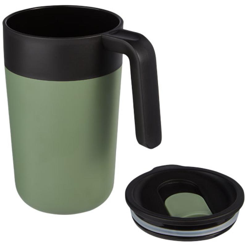 Taza de 400 ml con doble pared reciclada "Nordia"