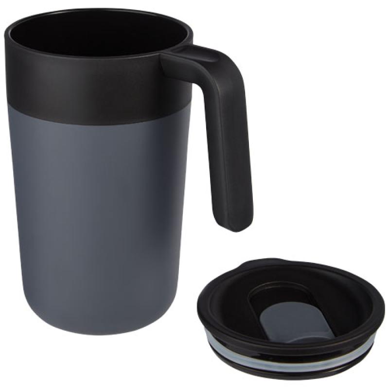 Taza de 400 ml con doble pared reciclada "Nordia"