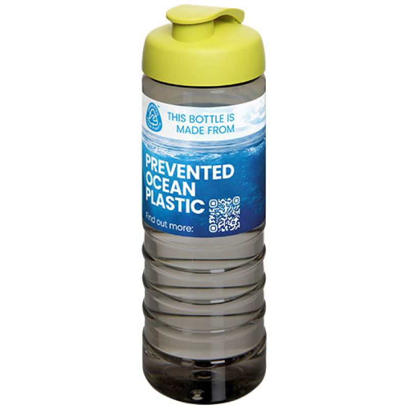 Bidón deportivo con tapa Flip de 750 ml "H2O Active® Eco Treble"