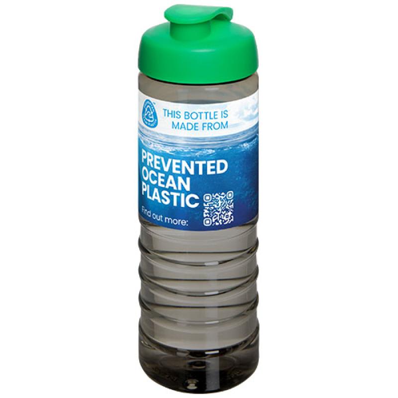 Bidón deportivo con tapa Flip de 750 ml "H2O Active® Eco Treble"