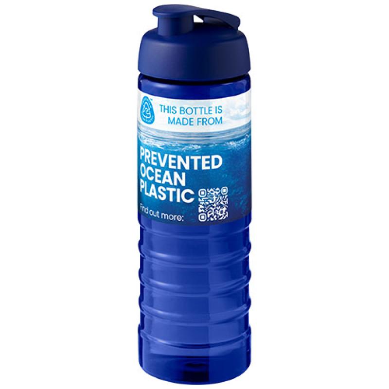 Bidón deportivo con tapa Flip de 750 ml "H2O Active® Eco Treble"