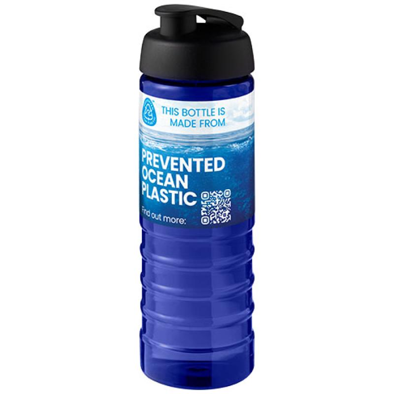 Bidón deportivo con tapa Flip de 750 ml "H2O Active® Eco Treble"