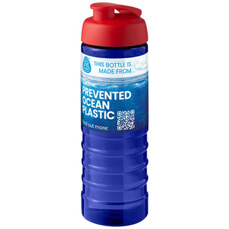 Bidón deportivo con tapa Flip de 750 ml "H2O Active® Eco Treble"