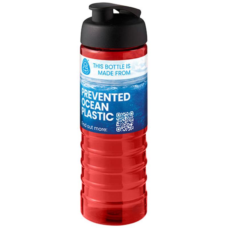 Bidón deportivo con tapa Flip de 750 ml "H2O Active® Eco Treble"