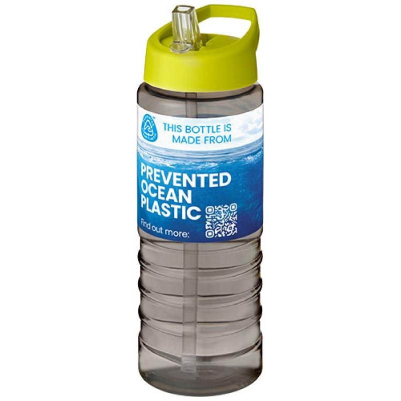 Bidón deportivo con tapa con boquilla de 750 ml "H2O Active® Eco Treble"