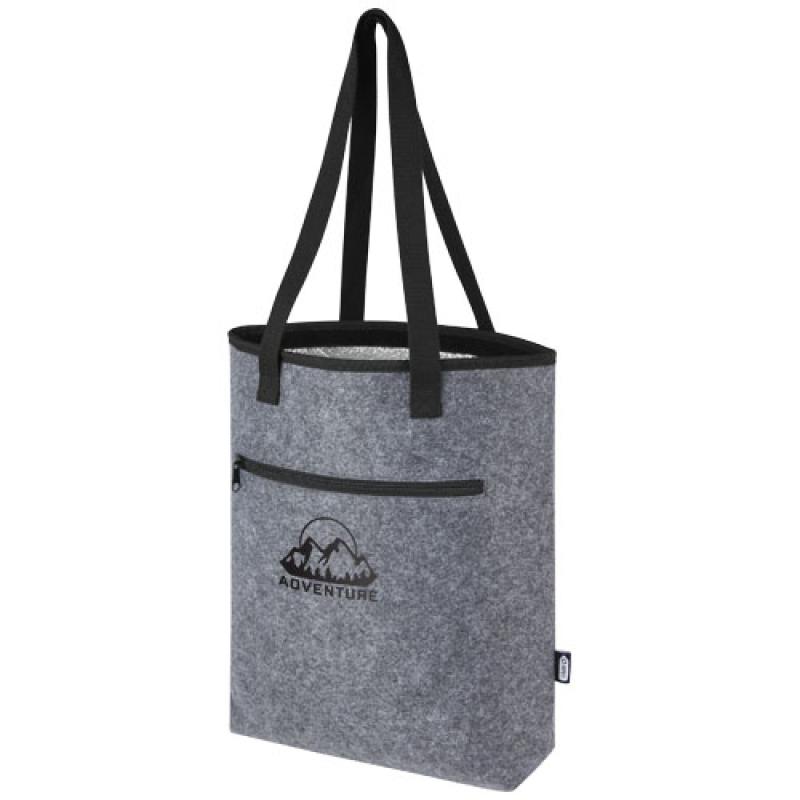 Bolsa Tote isotérmica de fieltro reciclado GRS de 12 L "Felta"