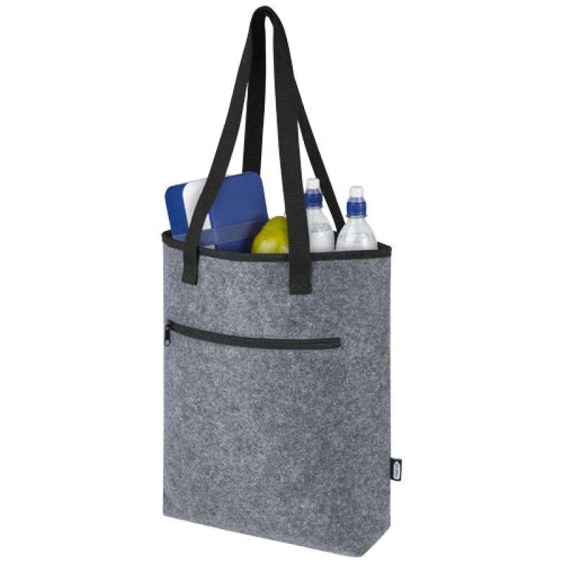 Bolsa Tote isotérmica de fieltro reciclado GRS de 12 L "Felta"