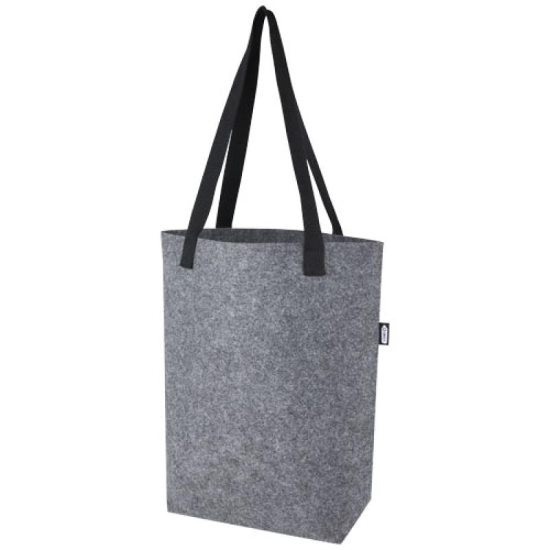 Bolsa Tote de fieltro reciclado GRS con fondo ancho de 12 L "Felta"