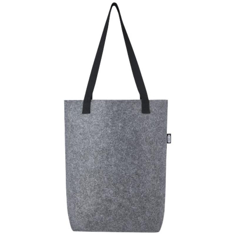 Bolsa Tote de fieltro reciclado GRS con fondo ancho de 12 L "Felta"