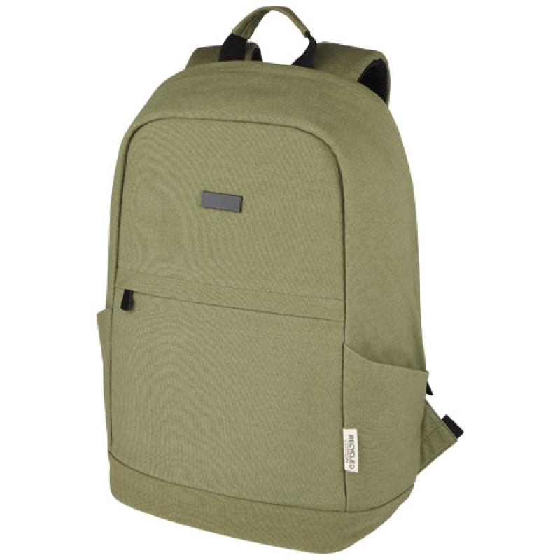 Mochila antirrobo de 18 L para portátil de 15,6" de lona reciclada GRS "Joey"