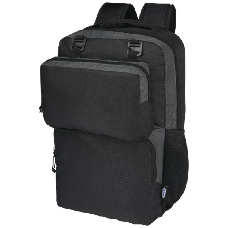 Mochila para portátil de 15" reciclada GRS en dos tonos de 14 L "Trailhead"