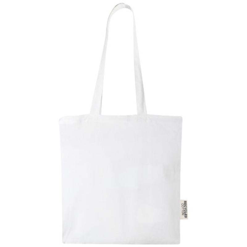 Bolsa Tote de algodón reciclado GRS de 140 g/m2 de 7 L "Madras"