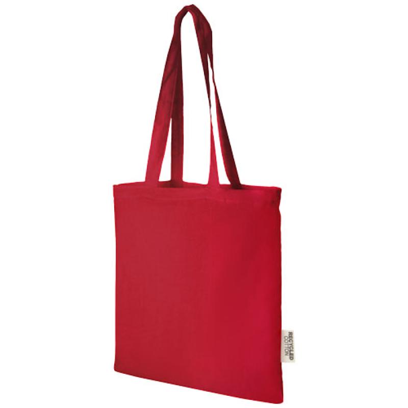 Bolsa Tote de algodón reciclado GRS de 140 g/m2 de 7 L "Madras"