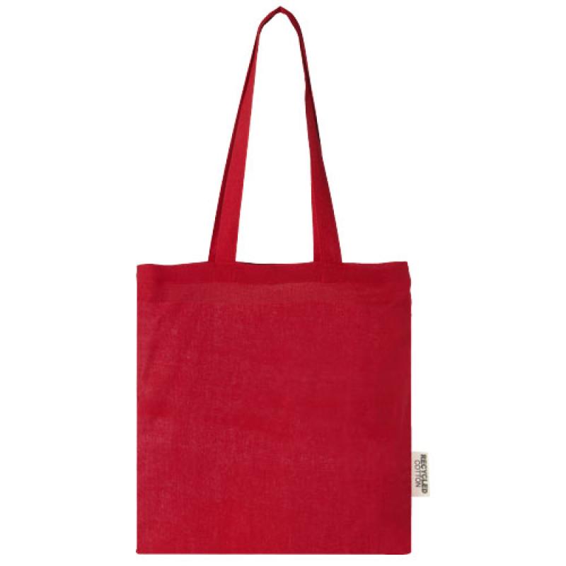 Bolsa Tote de algodón reciclado GRS de 140 g/m2 de 7 L "Madras"