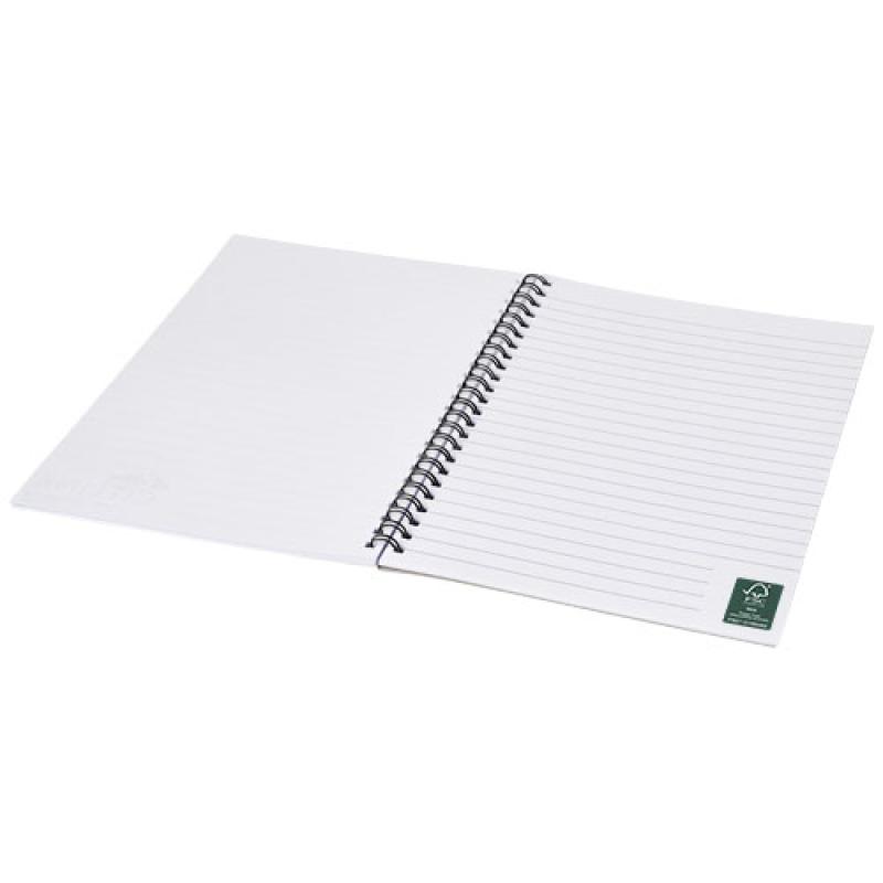 Cuaderno con espiral A4 con cubierta trasera impresa "Desk-Mate®"