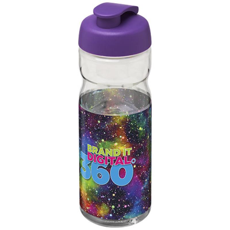Bidón deportivo de 650 ml con tapa Flip H2O Active® "Base Tritan™"