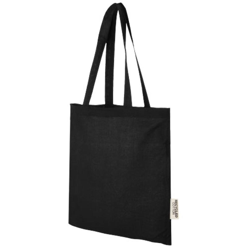 Bolsa Tote de algodón reciclado GRS de 140 g/m2 de 7 L "Madras"