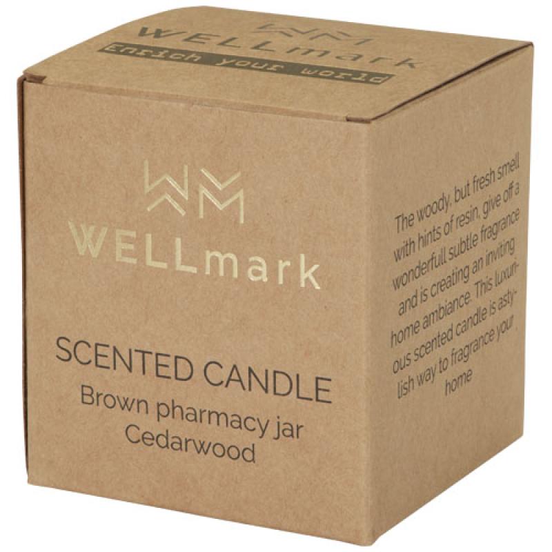 Vela perfumada de 650 g con fragancia de madera de cedro "Wellmark Let 's Get Cozy"