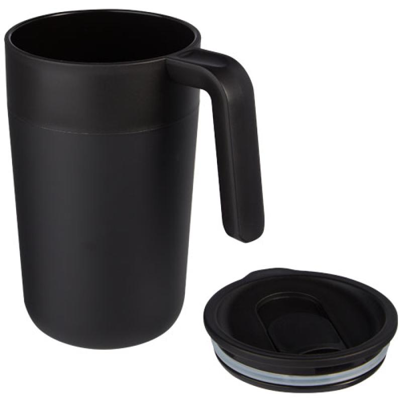 Taza de 400 ml con doble pared reciclada "Nordia"