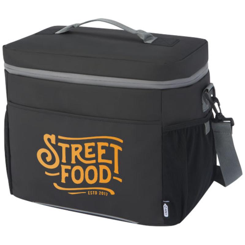 Bolsa isotérmica de 22 l para 20 latas de material reciclado GRS resistente al agua "Aqua"