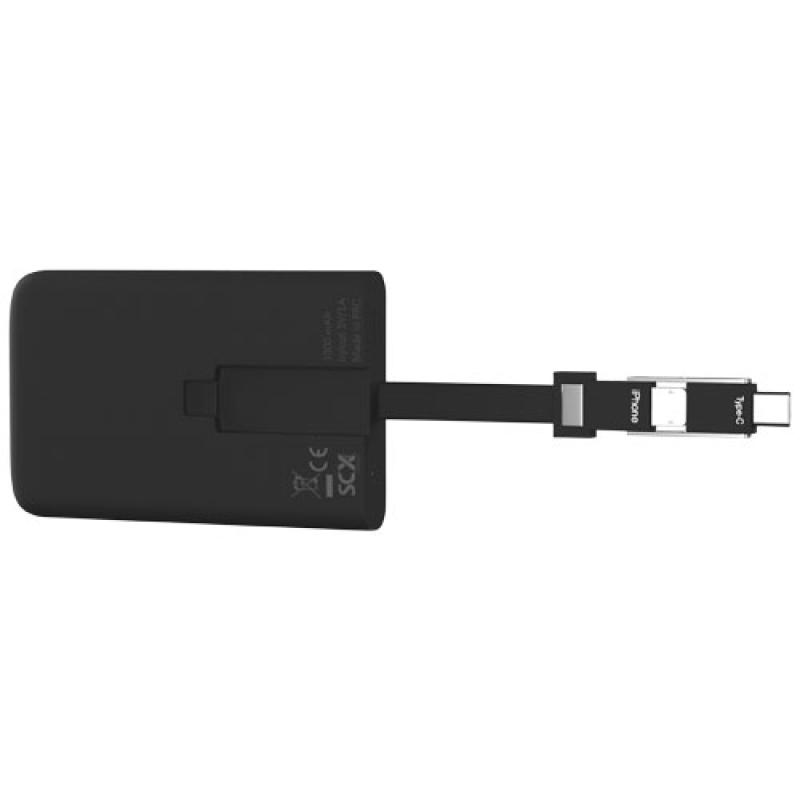 SCX.design P05 1000 mAh bateria externa retroiluminada