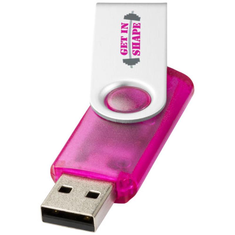 Memoria USB "Rotate" Translúcida