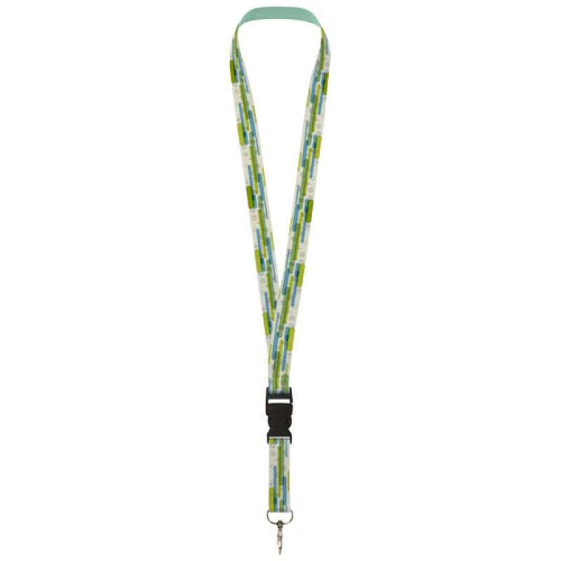 Lanyard de PET reciclado con sublimación por ambas caras "Bucks"
