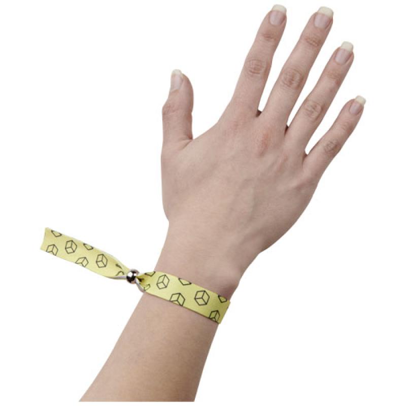 Pulsera para festivales de PET reciclado con cierre de metal "Evi"