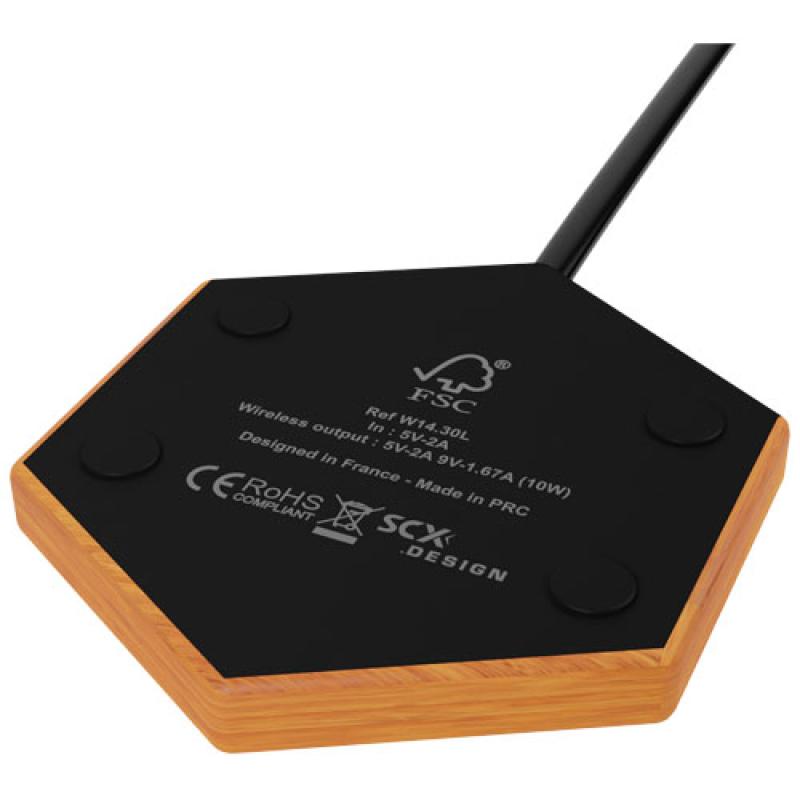 Cargador inalámbrico de 10 W luminoso "SCX.design W14"
