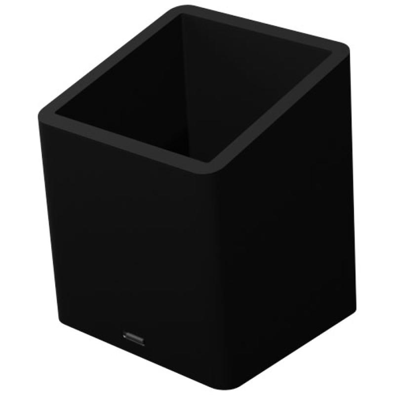 Soporte para lápices antibacteriano con logotipo retroiluminado y doble salida USB "SCX.design O11"