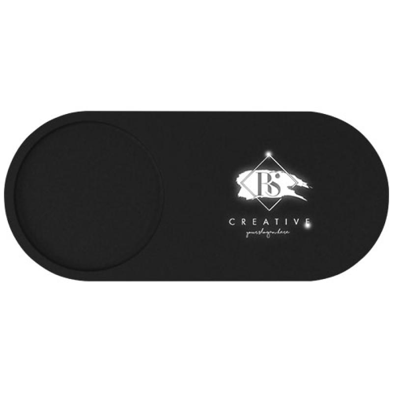 Base de carga inalámbrica con logotipo retroiluminado de 10 W y soporte para lápices de bambú "SCX.design W17"